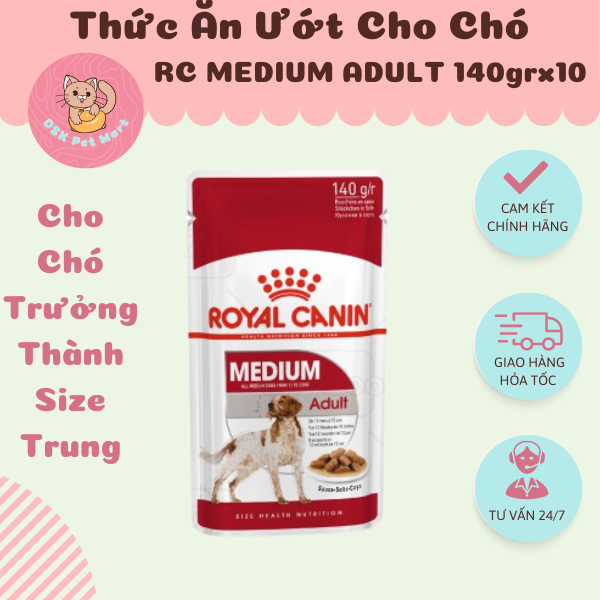 Royal Canin Medium Adult Wet - Thức Ăn Ướt Cho Chó Trưởng Thành Giống Vừa