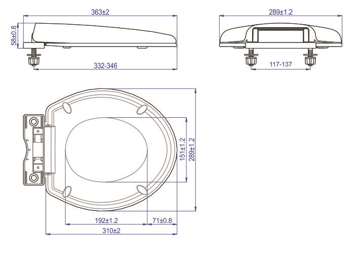 Nắp nhựa sử dụng cho bồn cầu trẻ em-nắp  rơi êm HA25 (nắp đóng êm tránh tiếng động)