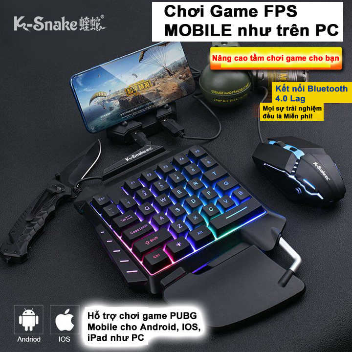 Bộ chuyển đổi game HN K-Snake chơi game PUBG, ROS, Free Fire, COD, FPS