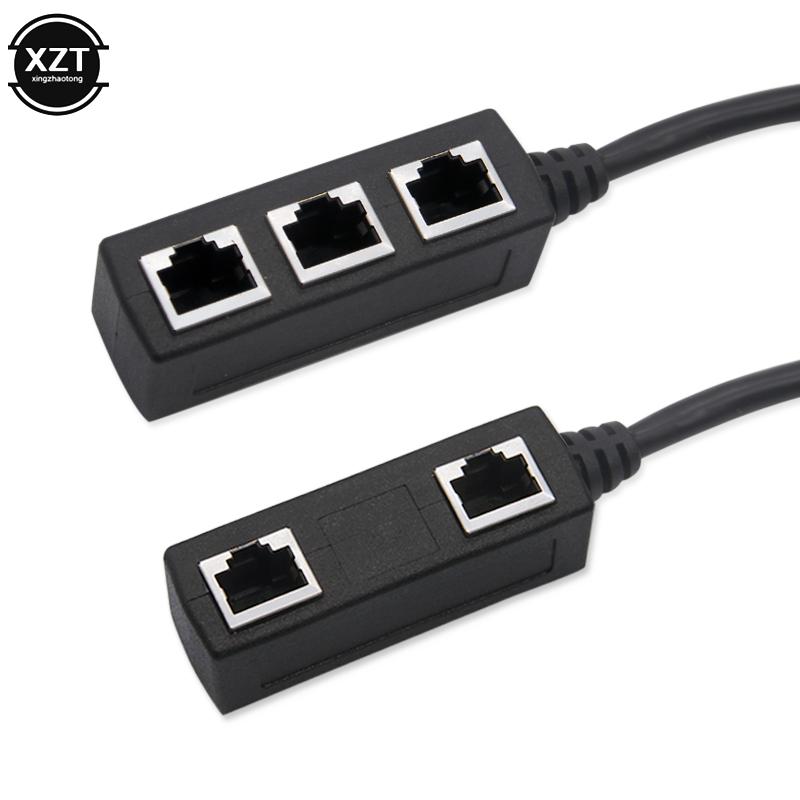 RJ45 Splitter LAN Ethernet Network RJ45 Connector Splitter Adapter Cable for Networking Extension 1 Male to 2/3 Female adapter