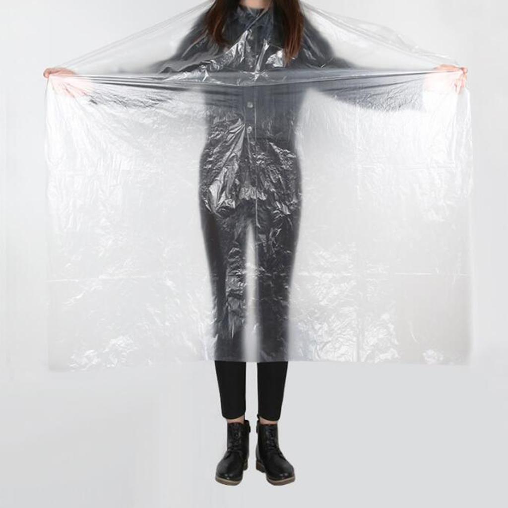 200Pcs Large Disposable Hair Cutting Cape Gown Unisex Barber Shop Capes