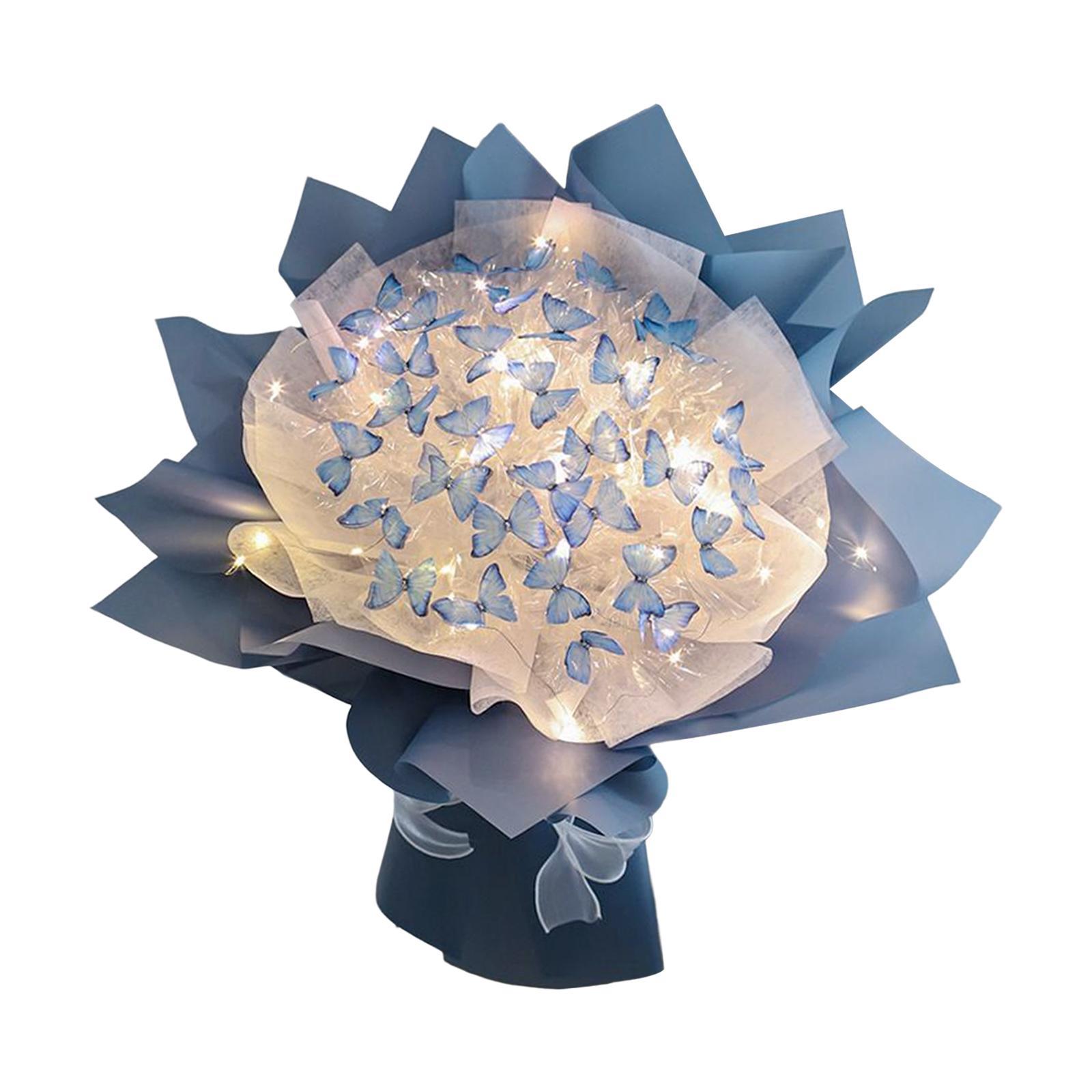 Butterfly Flower Bouquet Arrangement Floral Gift DIY Material Package