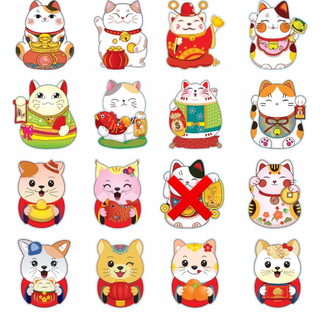 Bao lì xì chibi hoạt hình chipi lì xì tết con mèo đẹp Phong bao lixi têt chipi 2023 3D mới đẹp độc lạ dễ thương ESHOP