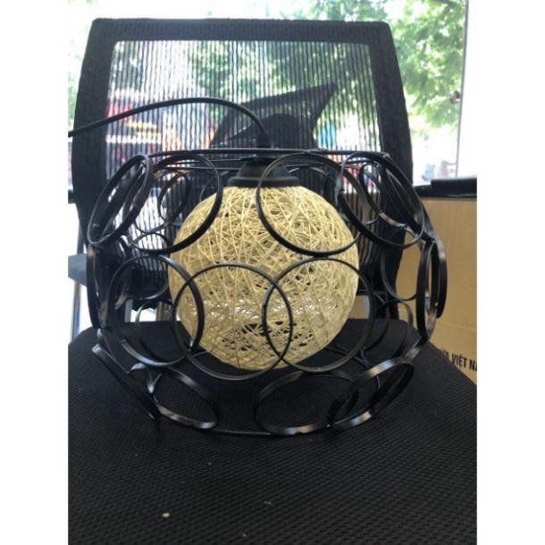 Đèn thả lồng sắt fi 30cm kèm bóng led 5w cho bàn ăn, phòng khách... DT DDT