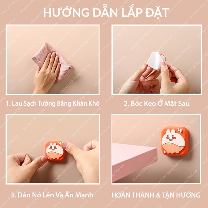 Nút Chống Va Đập Cửa Dán Bảo Vệ Tường Hamart Keo 3M Siêu Dính Chống Ồn Cao Cấp