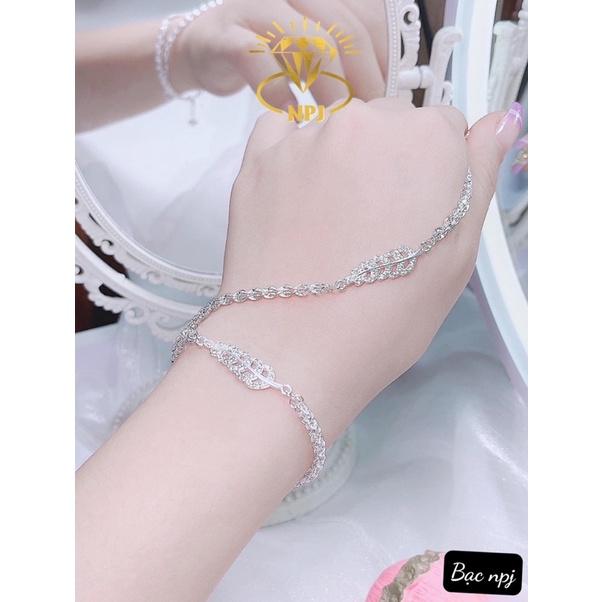 Lắc tay đuôi phụng mix các mẫu, Vòng tay nữ Bạc Ta - Bạc npj