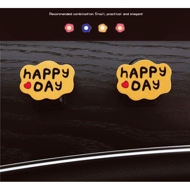 Móc treo đồ đa năng dạng dính gắn chữ HAPPY DAY - Hoàng Đông Shop