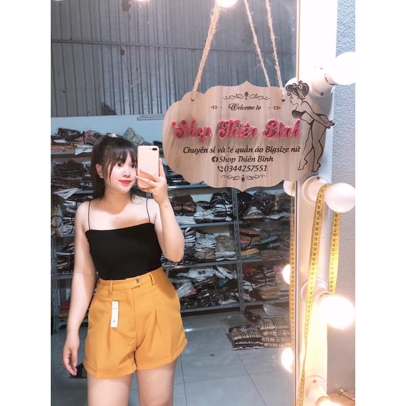 Quần short cạp cao