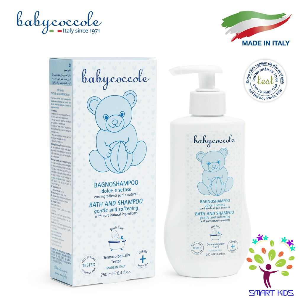 Sữa Tắm Gội Chiết Xuất Hoa Sen Babycoccole 250ml 0m+