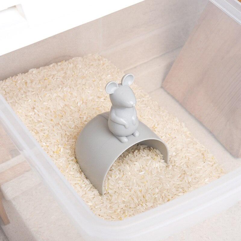 Simple Mouse Shape Rice Graduated Measuring Cup Baking Beaker Liquid Rice Shovel Scoop Measure Container Kitchen Gadgets Tools