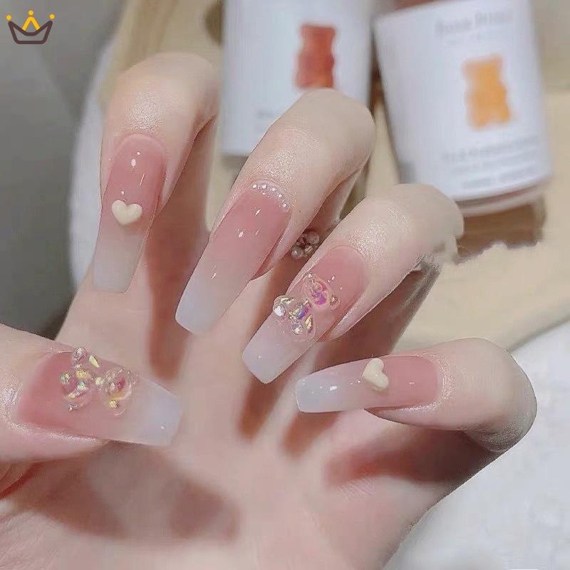 Set 24 Móng Tay Giả Dễ Thương Cho Nữ