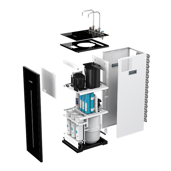 Máy lọc nước nóng lạnh 2 vòi 3 chế độ 10 lõi công nghệ Block Karofi KAD-L56 - Lắp đặt toàn quốc - Hàng chính hãng