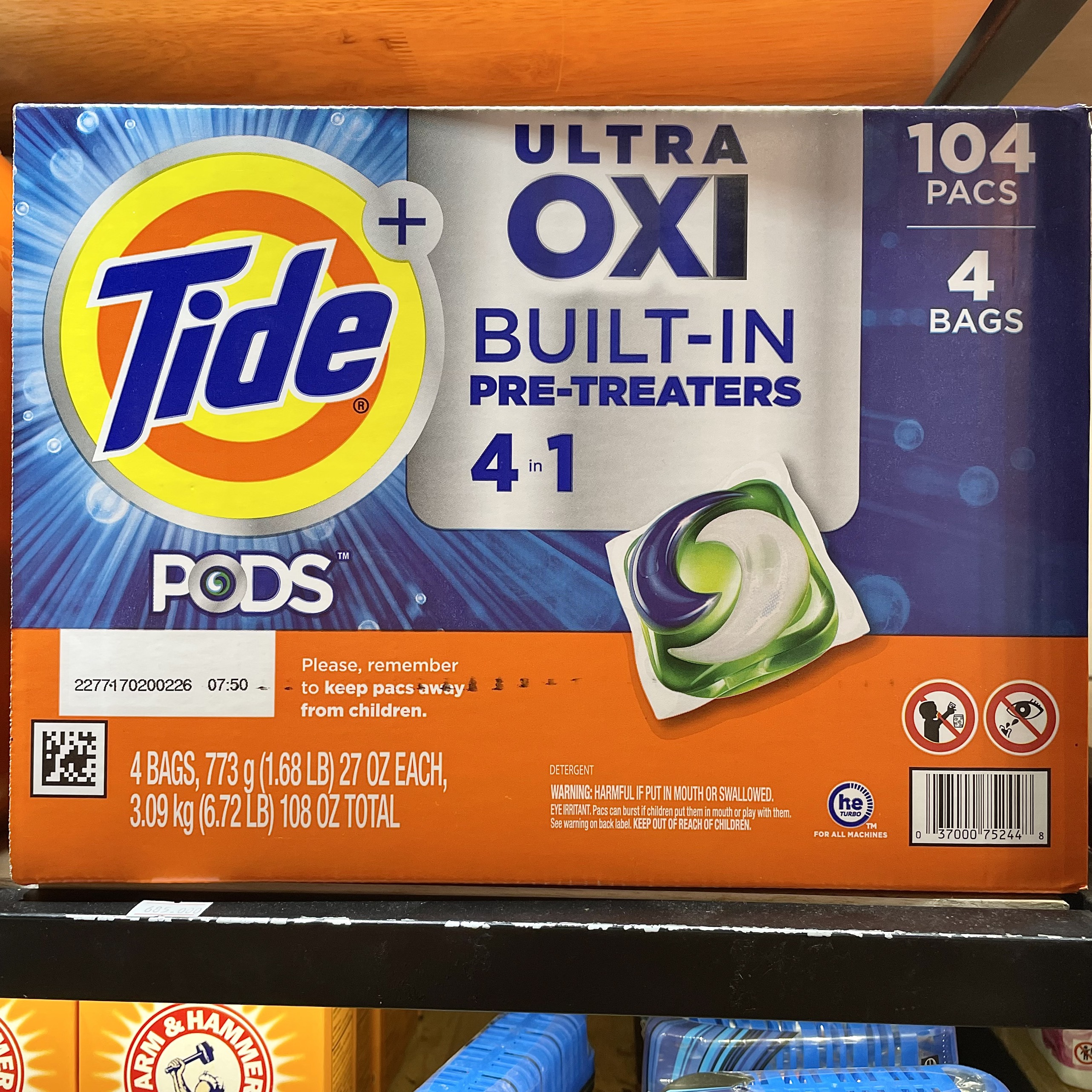 Viên Giặt Tide Pods 4in1 Downy April Fresh 104 viên 2.7kg Hàng Nhập Mỹ