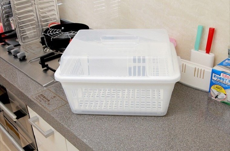 Hộp Bảo Quản Chén Bát Đĩa Có Nắp Gọn Gàng Sạch Sẽ Tiện Dụng Cho Mọi Gia Đình