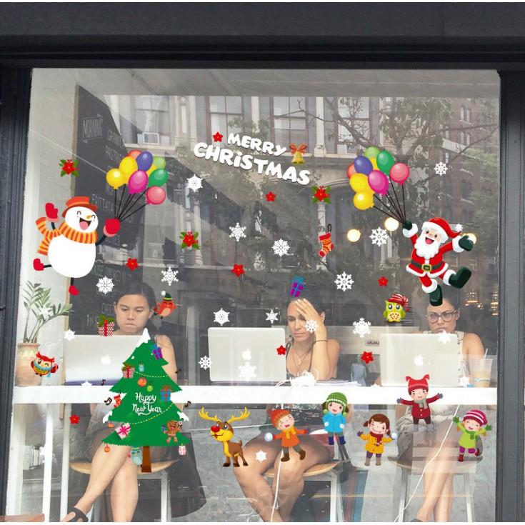 Decal trang trí noel mừng giáng sinh vui nhộn