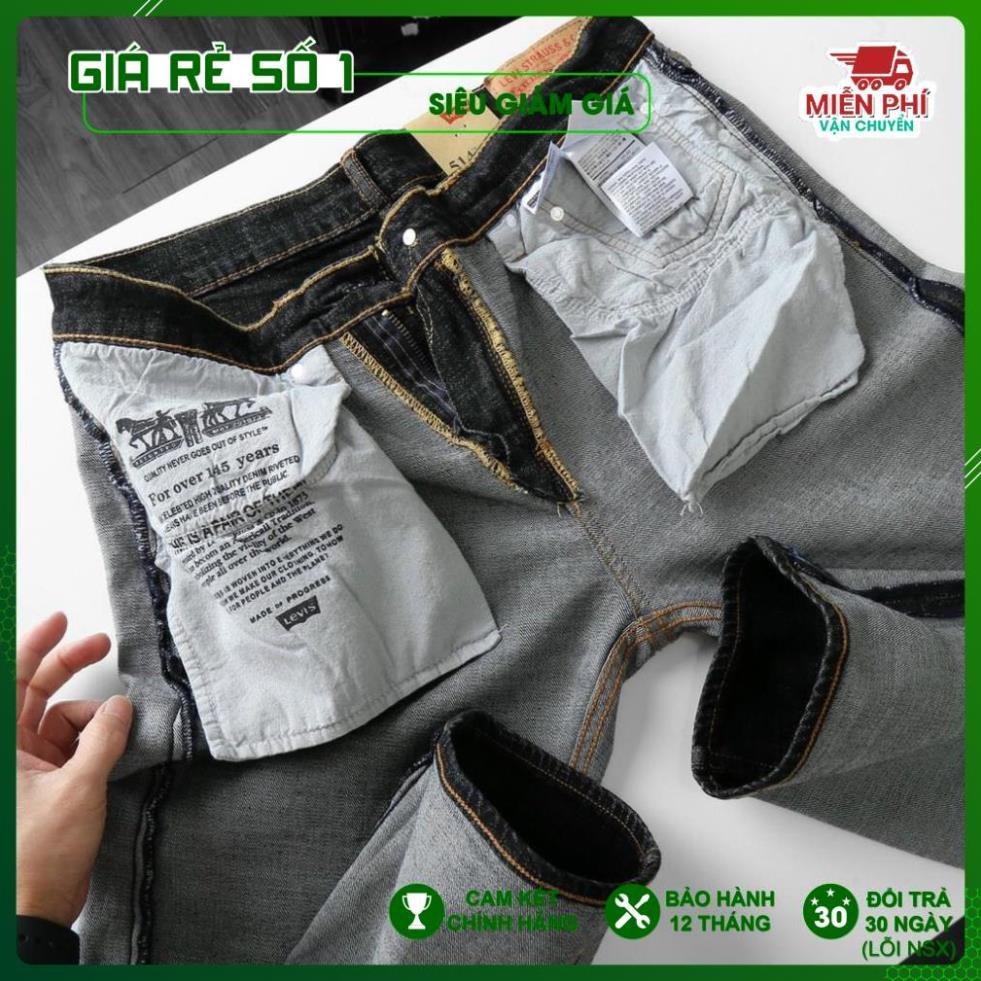 Quần Jeans Hàng xịn Made in Cambodia, ống đứng, dáng suông, co giãn nhẹ.