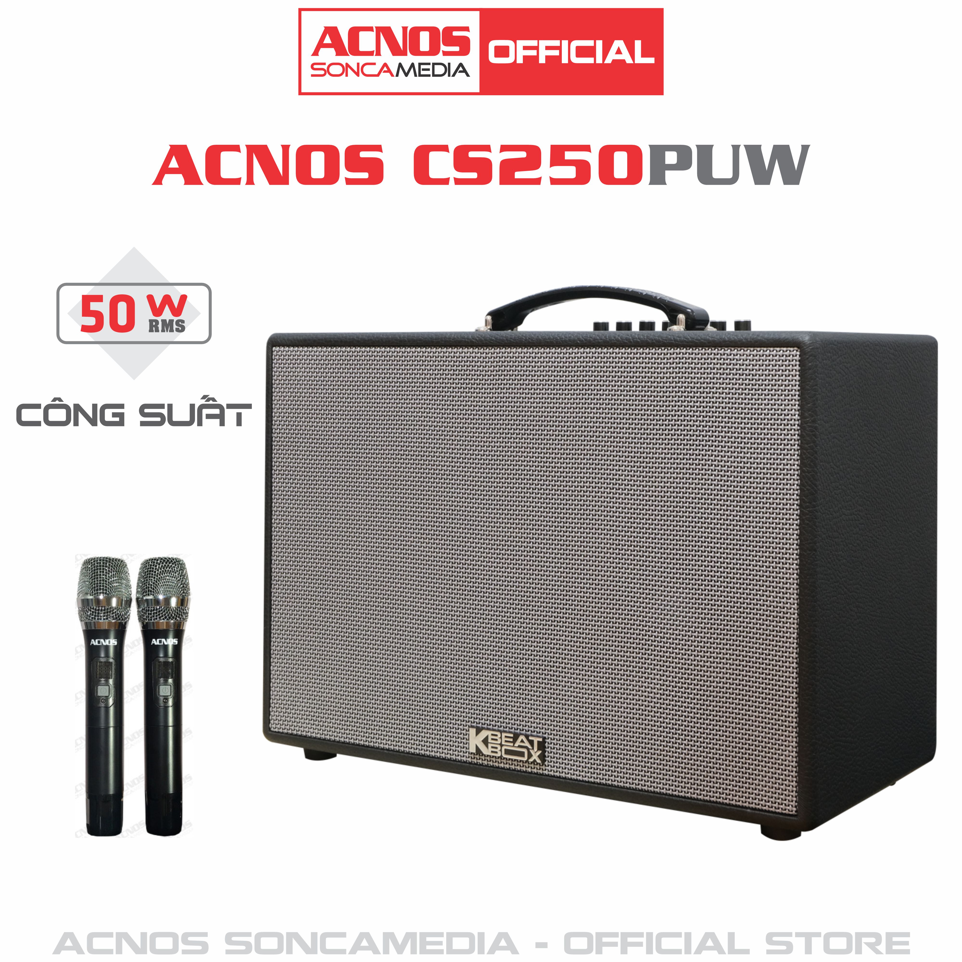 Dàn âm thanh di động xách tay ACNOS CS250PUW - HÀNG CHÍNH HÃNG