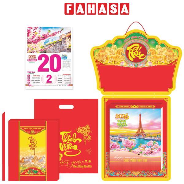 Lịch Bloc Siêu Đại - Phong Cảnh Thế Giới - Bảng Treo Metalize - 20 x 30 cm - TĐ29