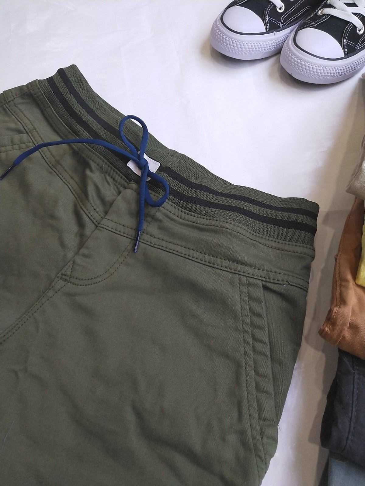 Quần Shorts Kaki nam lưng thun