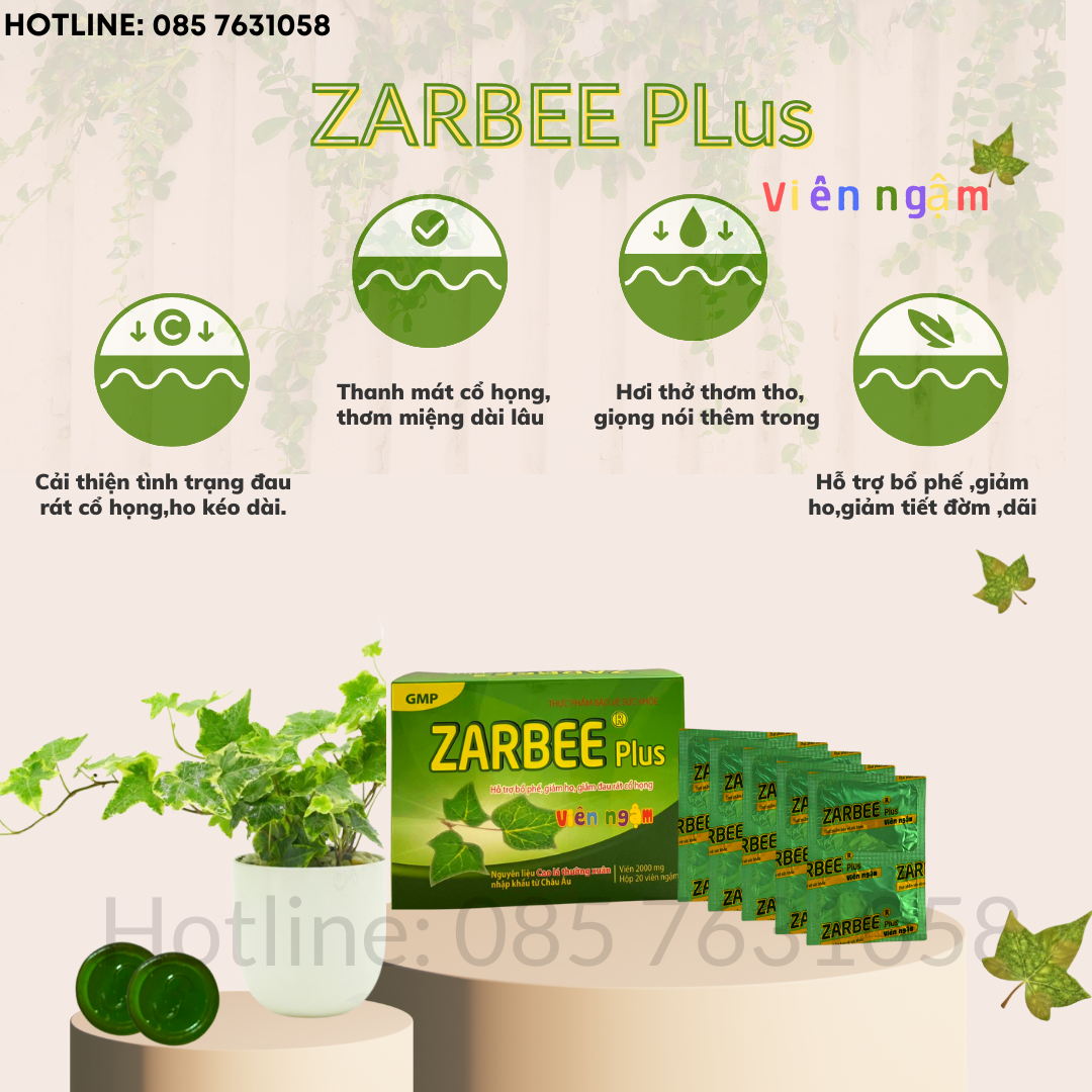 Com Bo 5 Hộp Viên Ngậm Zarbee-Plus