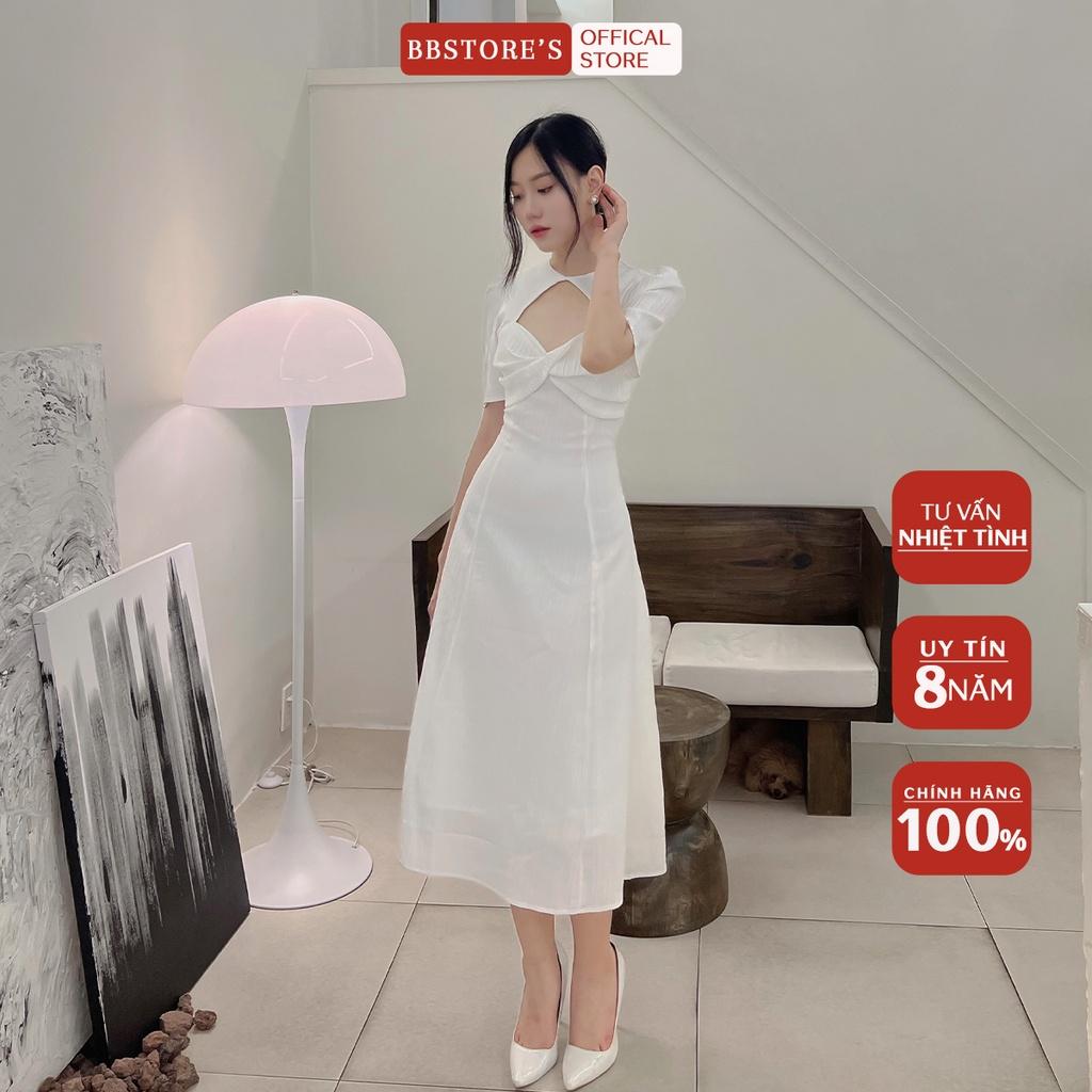 BBSTORE'S Đầm Xòe Dự Tiệc CutOut Xoắn Ngực Sang Trọng -D1171