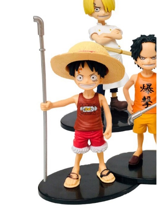 Mô Hình hồi nhỏ Luffy , ACE , Sabo , Sanji , Zoro Cao 15cm - Figure Tượng One Piece