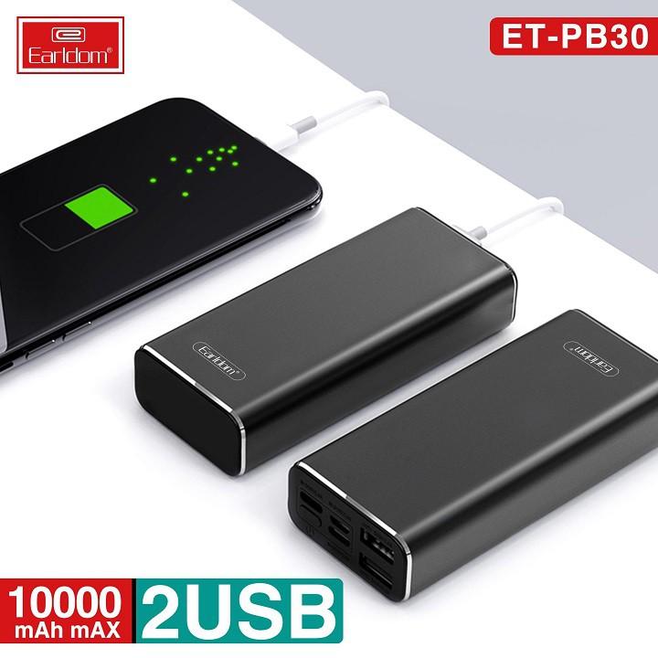 Pin Dự Phòng 10000mAh Earldom PB30 Hàng Chính Hãng