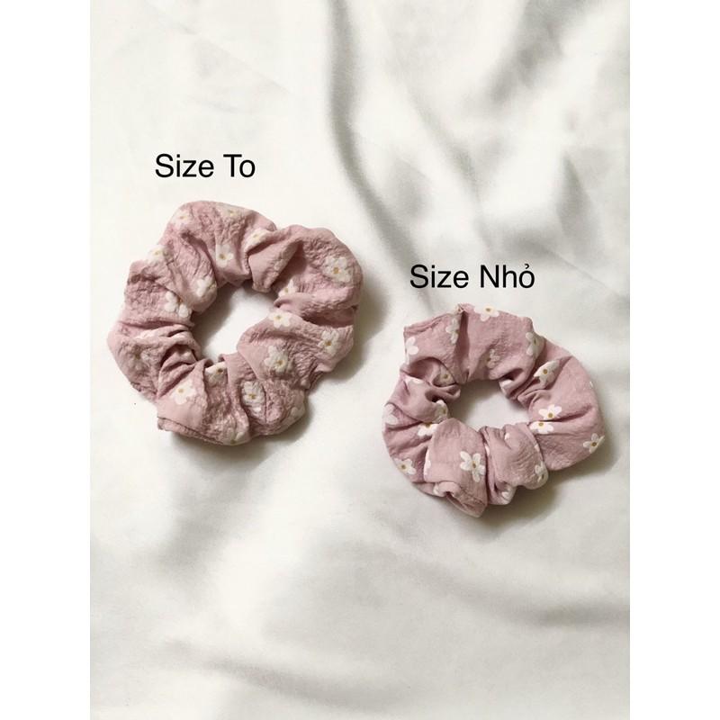 Scrunchies Hoa Cúc Xinh Chất Thô Hàn