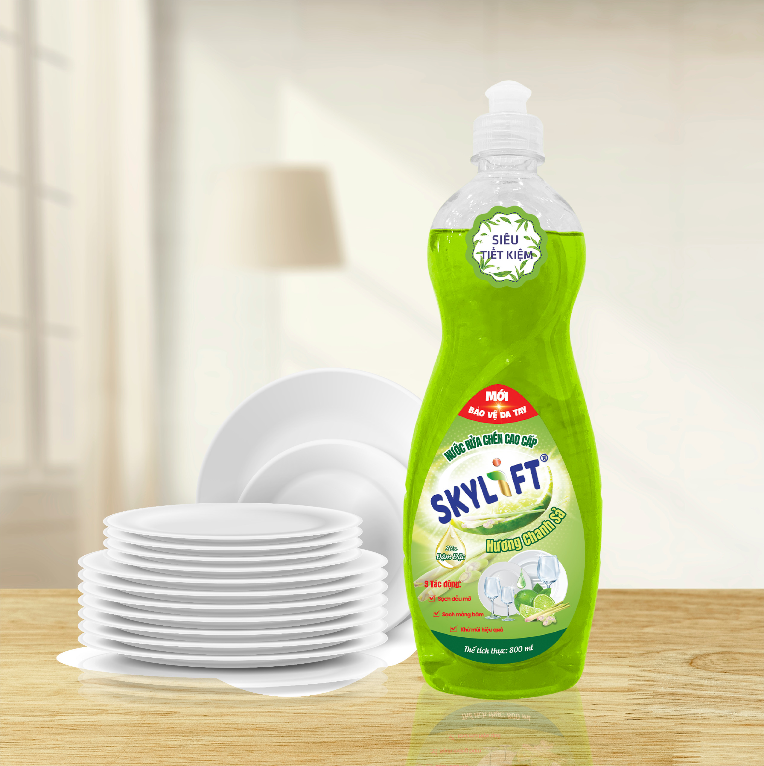 Nước rửa chén cao cấp  Skylift - Chai 800ml