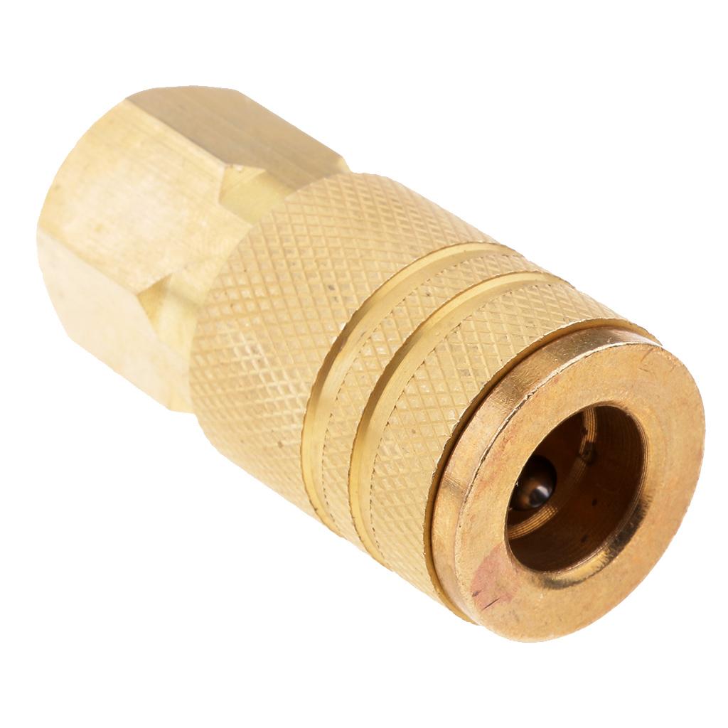 5 Cái Không Khí Dòng Vòi Máy Nén Lắp Đầu Kết Nối Nhanh Chóng Phát Hành 1/4 ''NPT