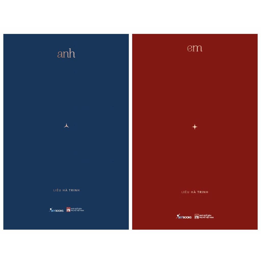 Sách  Combo 2 Quyển: Anh + Em (Bìa Cứng)  Liêu Hà Trinh - Skybooks - BẢN QUYỀN