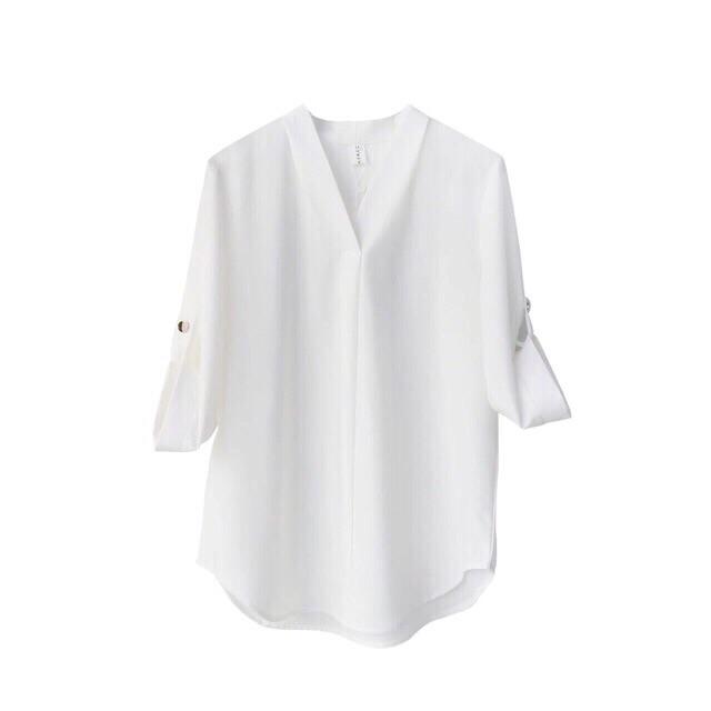ÁO CỔ V TAY LỠ