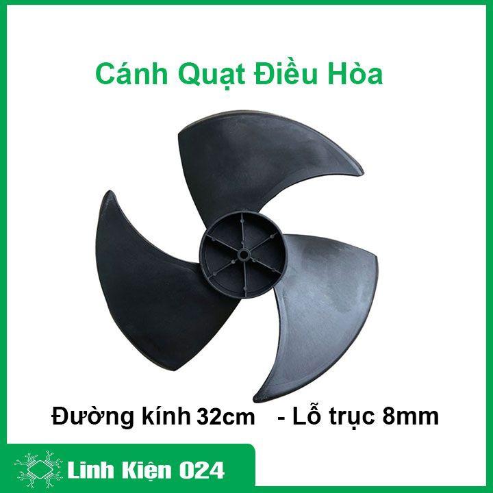 Cánh quạt điều hoà ngược chiều thay thế cho quạt hơi nước đường kính 32cm lỗ trục 8mm