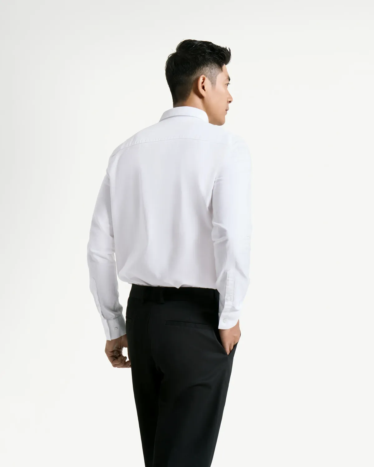 Áo sơ mi nam Routine button down chất liệu oxford - smart shirt . Fitted - 10S24SHL002CR3 / 10S25SHL005 | ROUTINE CÀ MAU