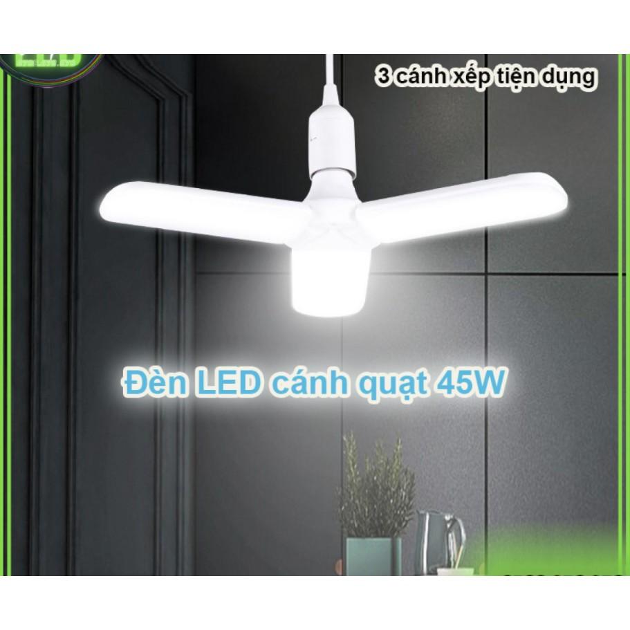 Đèn Led Gắn Trần Kiểu Cánh Quạt CQ02 Led Bán Dẫn SMD 2835 Chui E27 Màu Sáng Trắng Dùng Công Suất 30W