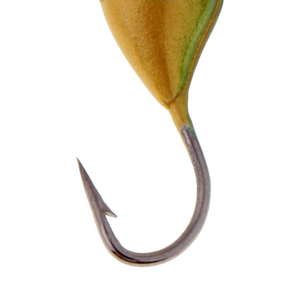 6pcs Ice Fishing Jigs Lure with Single Hook Jig Head Baits Artificial Bait