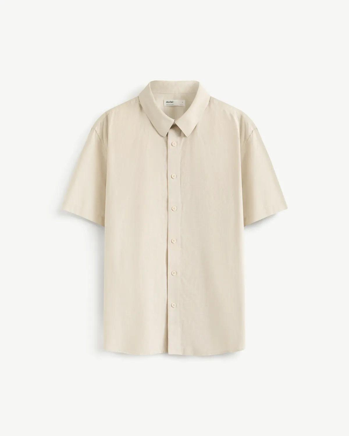 Áo sơ mi tay ngắn nam cotton linen Form Regular - RT 10S25SHS004 | ROUTINE CÀ MAU