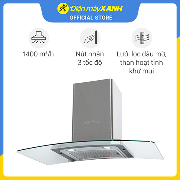 Máy hút mùi Kocher K-228T 90cm hàng nhập khẩu