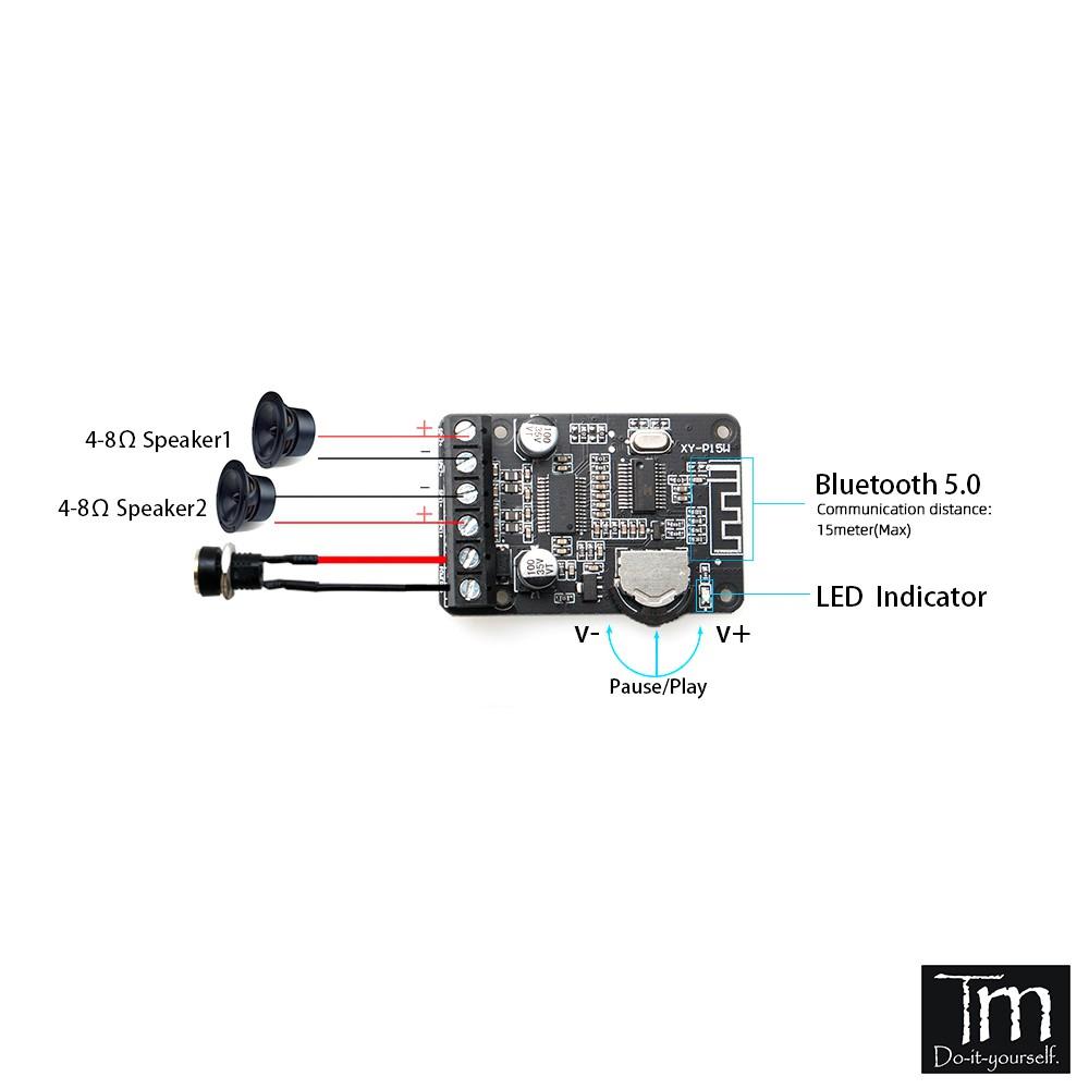 Mạch Khuếch Đại Âm Thanh Bluetooth 5.0 XY-P15W