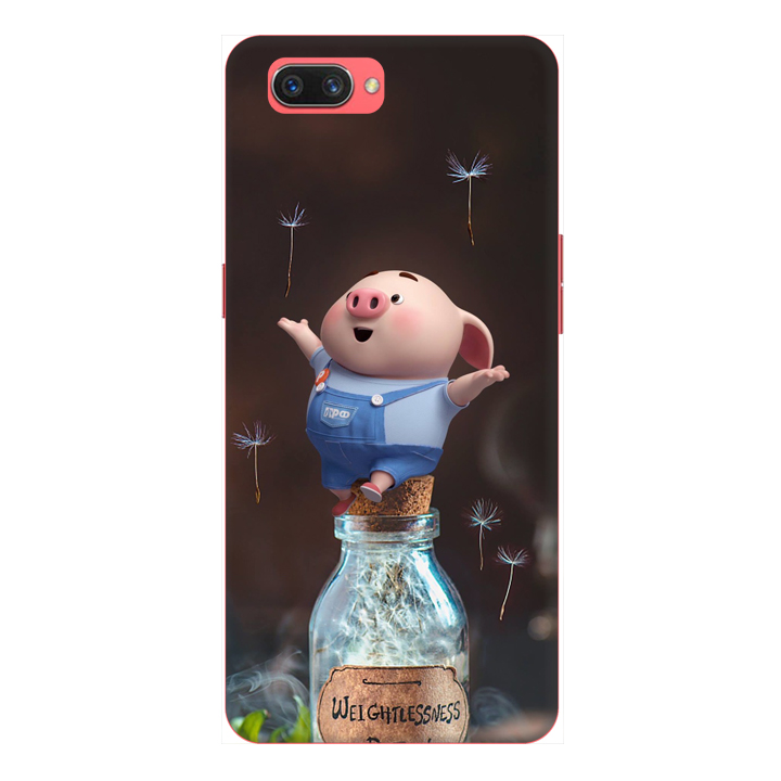 Ốp lưng điện thoại Realme C1 hình Heo Con Thư Giãn