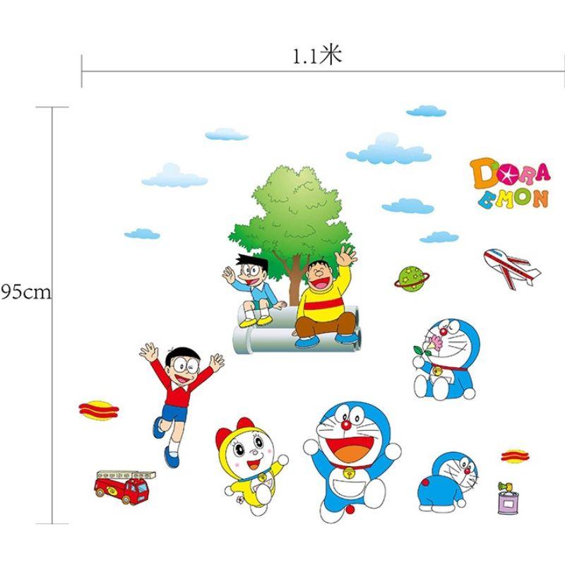 Decal dán tường doremon cho bé