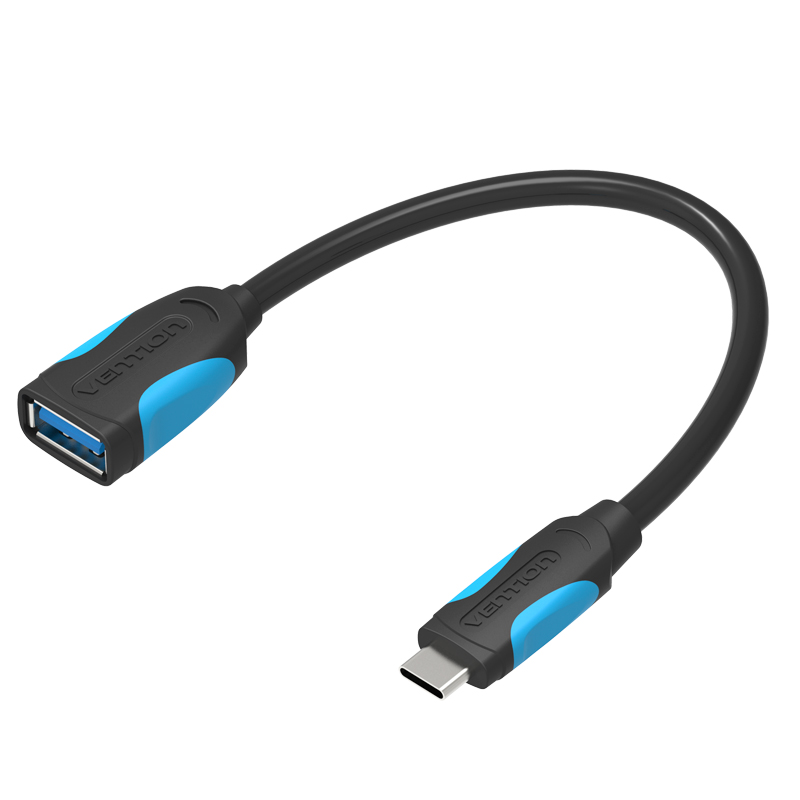 Cáp chuyển đổi USB 3.0 sang Type-C OTG (Female to Male) dài 25cm Vention VAS-A51-B025 - Hàng chính hãng