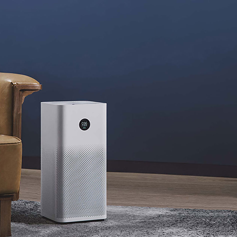 Máy lọc không khí XIAOMI AIR PURIFIER 2S kháng khuẩn lõi lọc hepa kết nối qua app cảnh báo nồng độ bụi - Hàng nhập khẩu