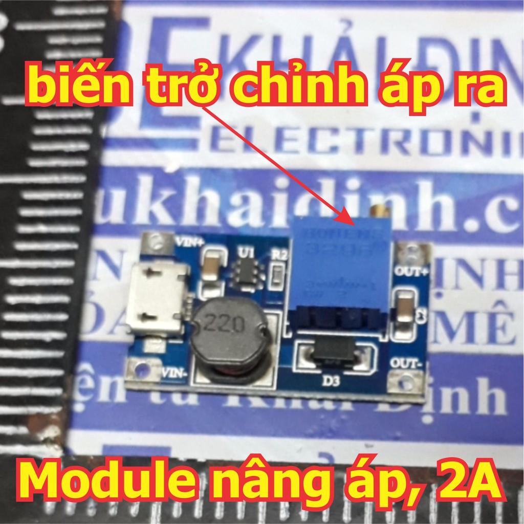 2 cái Module BOOST, nâng áp DC-DC 2577 2A input: 2.0-24V , output: 5-28V KDE0366