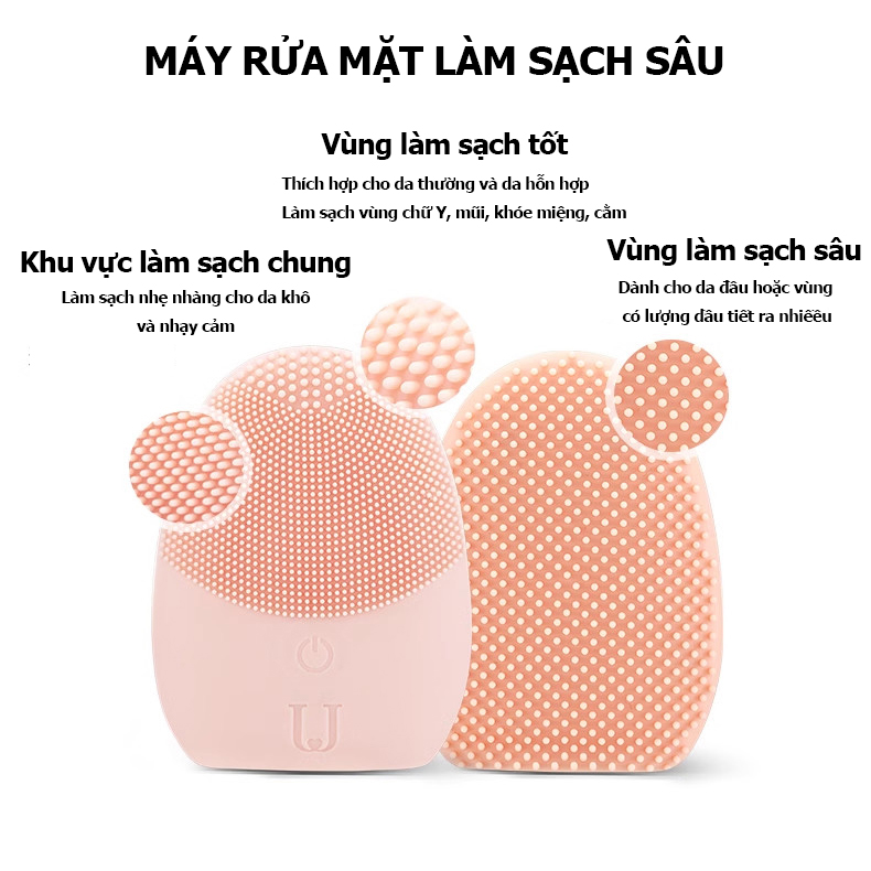 Máy rửa mặt làm sạch sâu , dụng cụ làm đẹp tại nhà- K1683