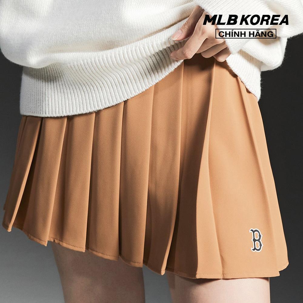 MLB - Chân váy mini xếp li Basic Pleats 3FSKB0324