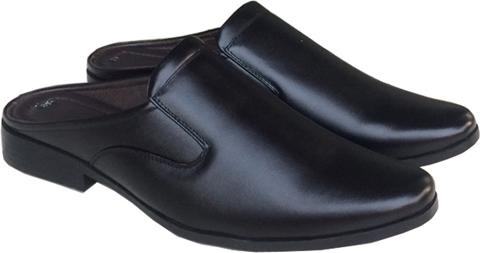 Giày Sục Nam Da Bò Mũi Nhọn Trường Hải Đế Cao 3.5Cm Phong Cách Lịch Sự Bm0455 - Đen - 43
