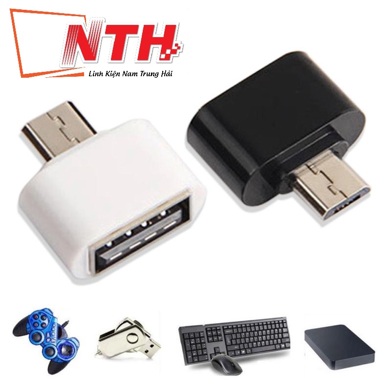 Đầu Chuyển Đổi OTG Micro USB Sang USB - Giao màu ngẫu nhiên