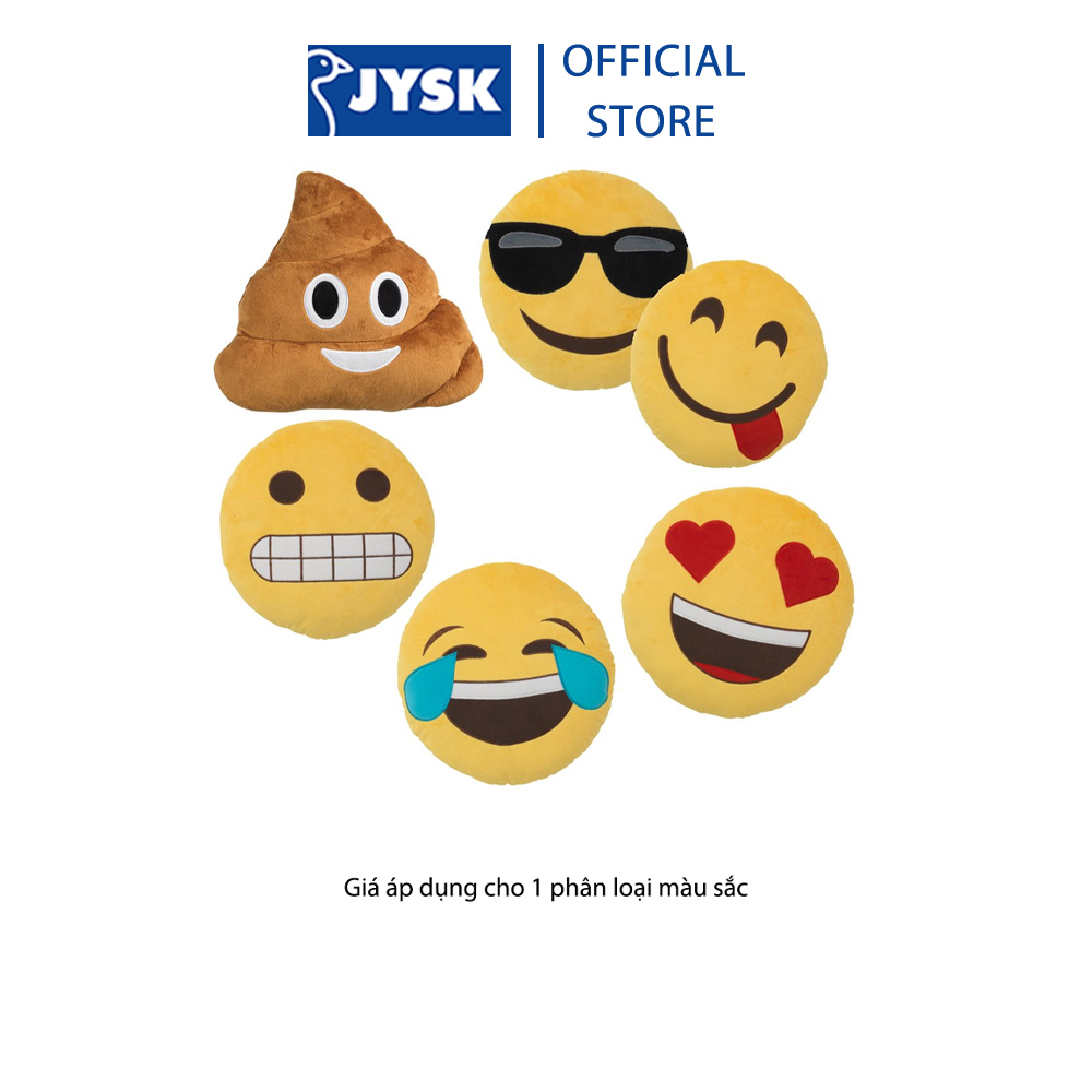 Bộ 2 Gối Trang Trí Emoji Đường Kính 35cm JYSK