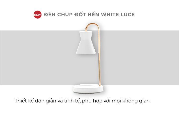 Đèn chụp đốt nến Yankee Candle - White Luce